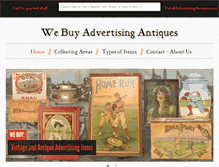 Tablet Screenshot of advertisingantiques.com